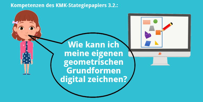 KMK – 3.2. – Wie kann ich meine eigenen geometrischen Grundformen digital zeichnen?