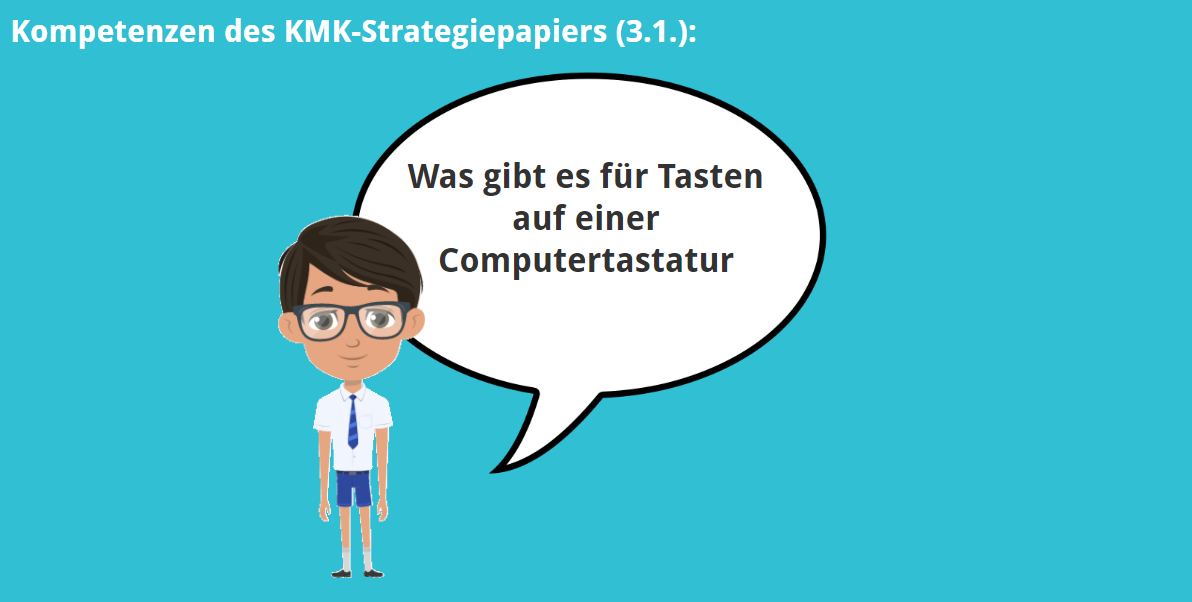 KMK – 3.1. – Was gibt es für Tasten auf einer Computertastatur?