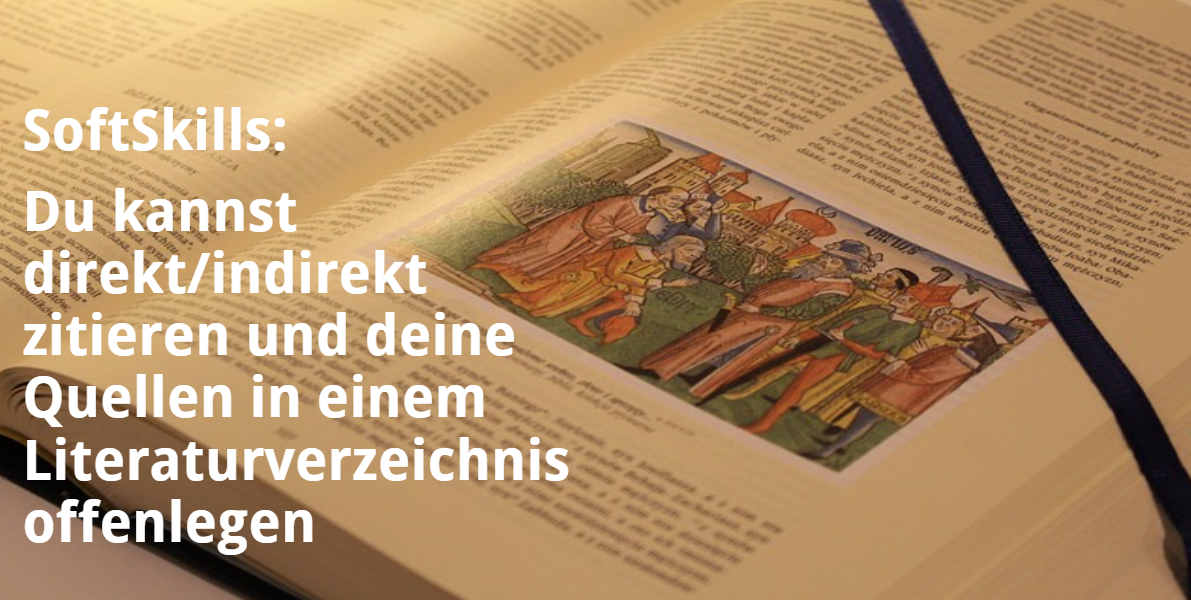 Du kannst direkt/indirekt zitieren und deine Quellen in einem Literaturverzeichnis offenlegen