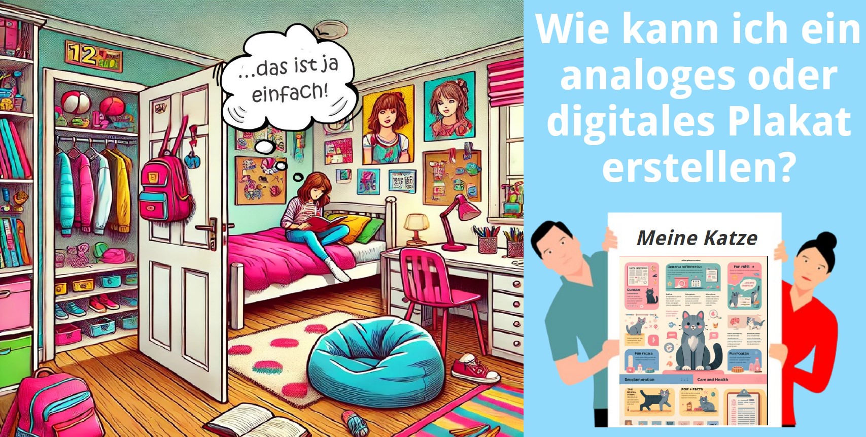 Du kennst die Kriterien für ein gutes analoges oder digitales Plakat