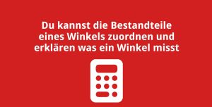 Du kannst die Bestandteile eines Winkels zuordnen und erklären was ein Winkel misst