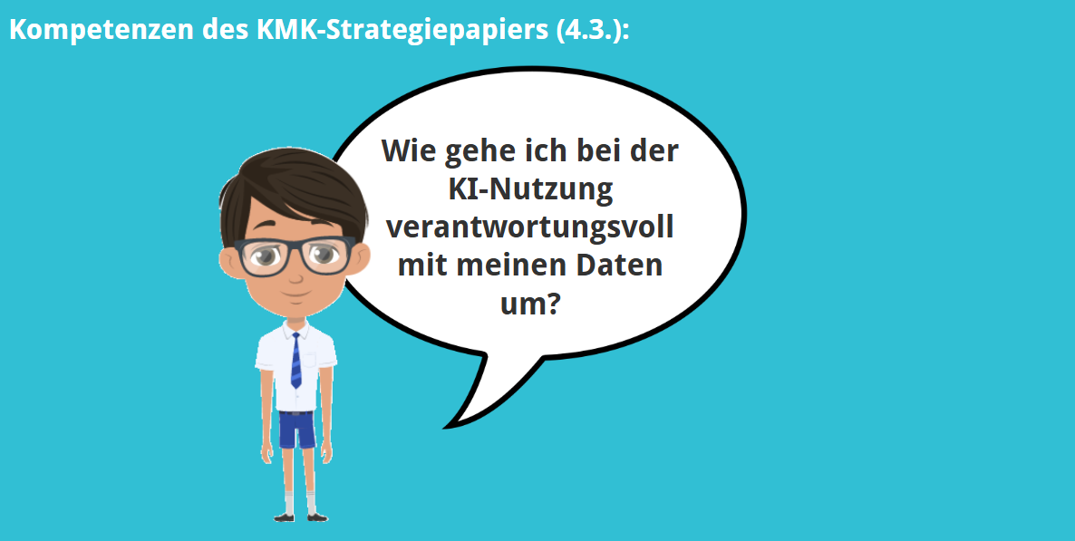 KMK – 4.3. – Wie gehe ich bei der KI-Nutzung verantwortungsvoll mit meinen Daten um?