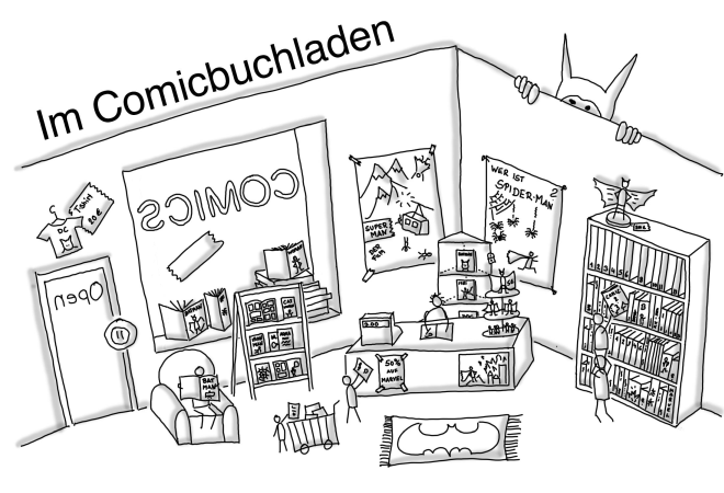 DEUTSCH: Im Comicbuchladen